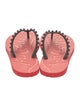 Christian Louboutin Rubber Studded Accents Flip Flops