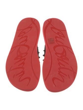 Christian Louboutin Rubber Studded Accents Flip Flops
