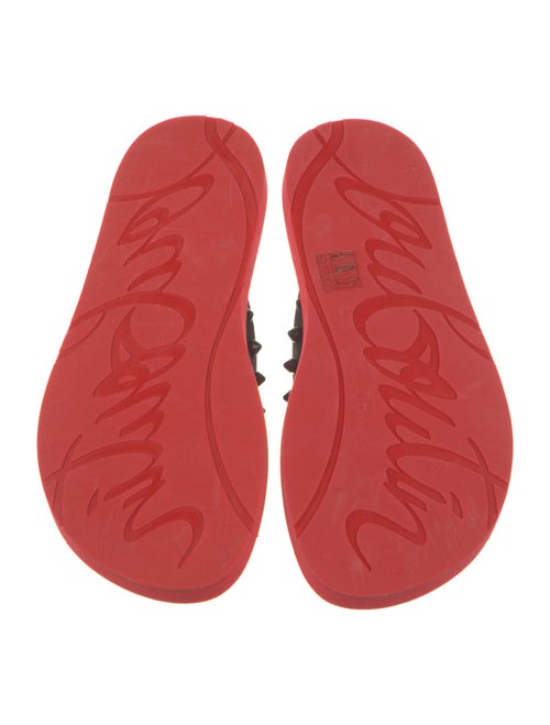 Christian Louboutin Rubber Studded Accents Flip Flops
