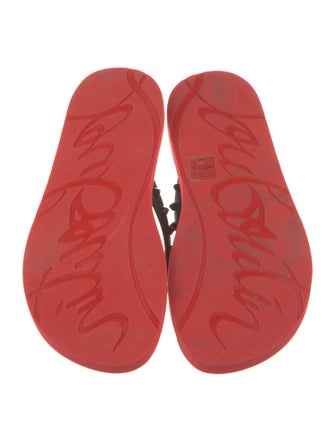 Christian Louboutin Rubber Studded Accents Flip Flops