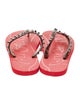 Christian Louboutin Rubber Studded Accents Slides