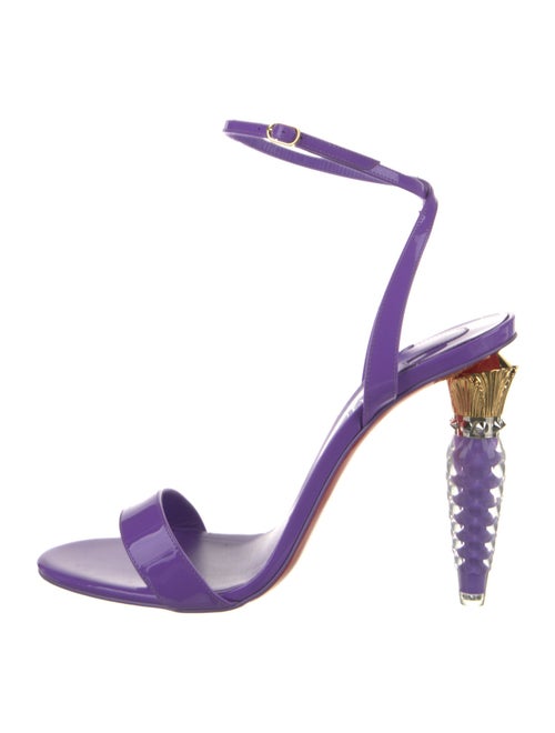Christian Louboutin Spike Accents Leather Sandals