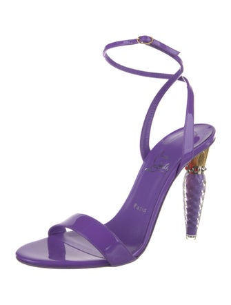 Christian Louboutin Spike Accents Leather Sandals