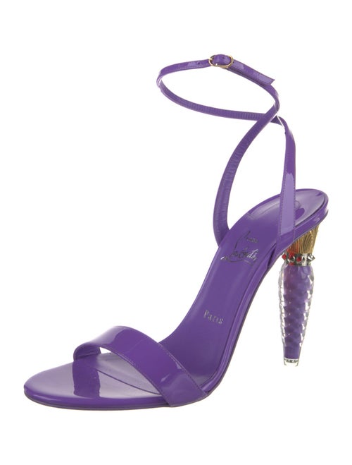 Christian Louboutin Spike Accents Leather Sandals