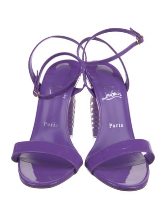 Christian Louboutin Spike Accents Leather Sandals