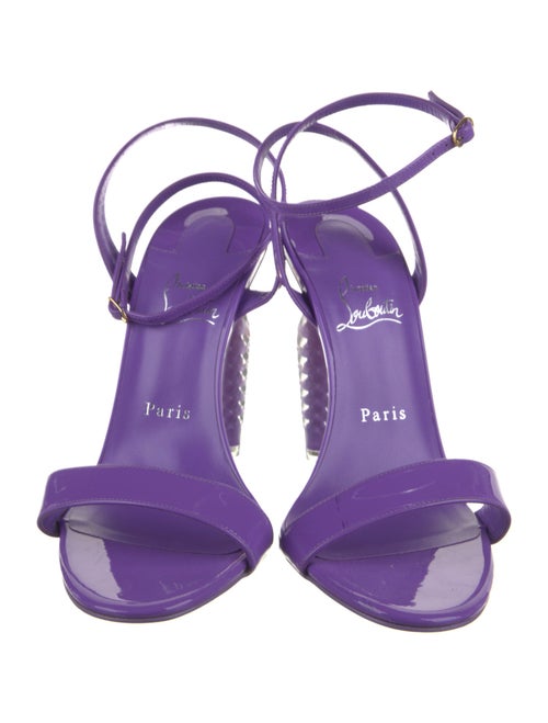 Christian Louboutin Spike Accents Leather Sandals