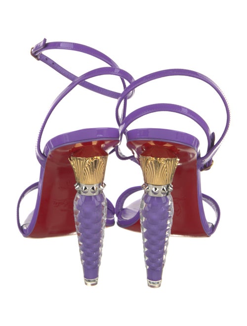 Christian Louboutin Spike Accents Leather Sandals
