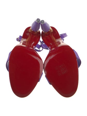 Christian Louboutin Spike Accents Leather Sandals