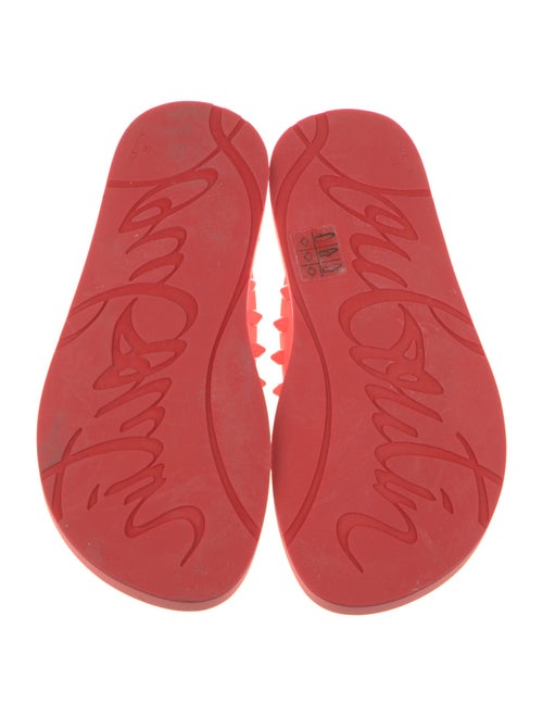 Christian Louboutin Rubber Studded Accents Flip Flops