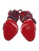 Christian Louboutin Silk Tie-Dye Print Sandals