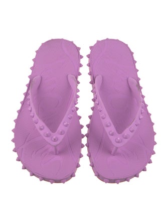 Christian Louboutin Rubber Printed Slides