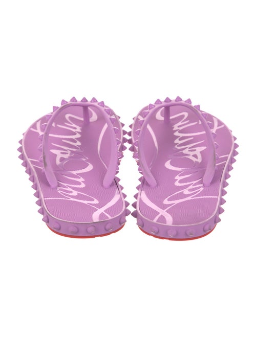 Christian Louboutin Rubber Printed Slides