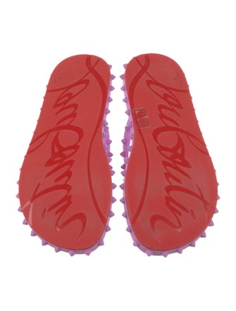 Christian Louboutin Rubber Printed Slides