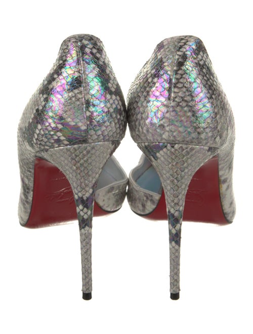 Christian Louboutin Embossed Leather Animal Print D'Orsay Pumps