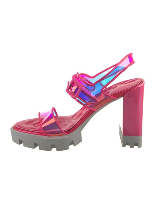 Christian Louboutin PVC Slingback Sandals