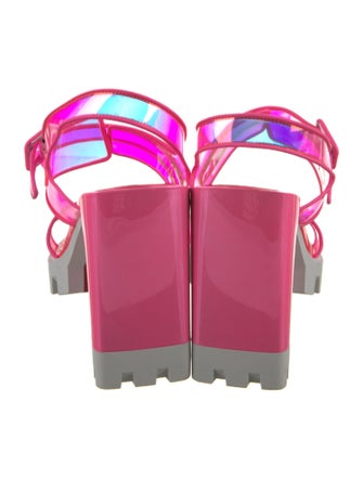 Christian Louboutin PVC Slingback Sandals