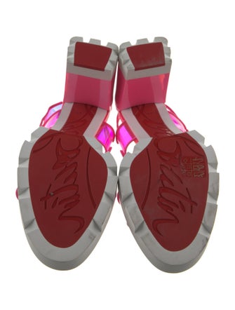Christian Louboutin PVC Slingback Sandals