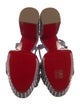 Christian Louboutin Suede Crystal Embellishments Sandals