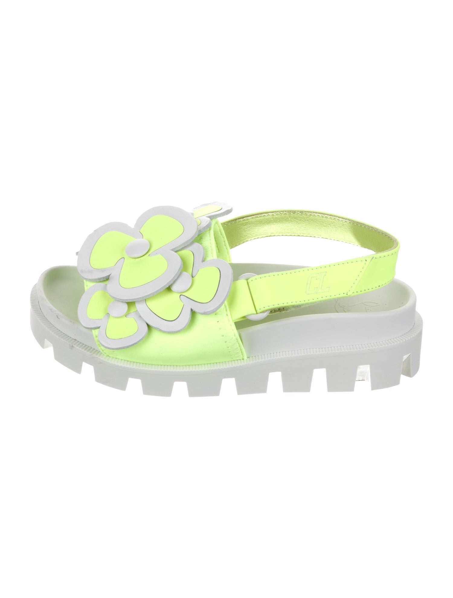 Christian Louboutin Green Leather Sandals