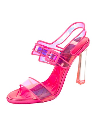 Christian Louboutin PVC Slingback Sandals