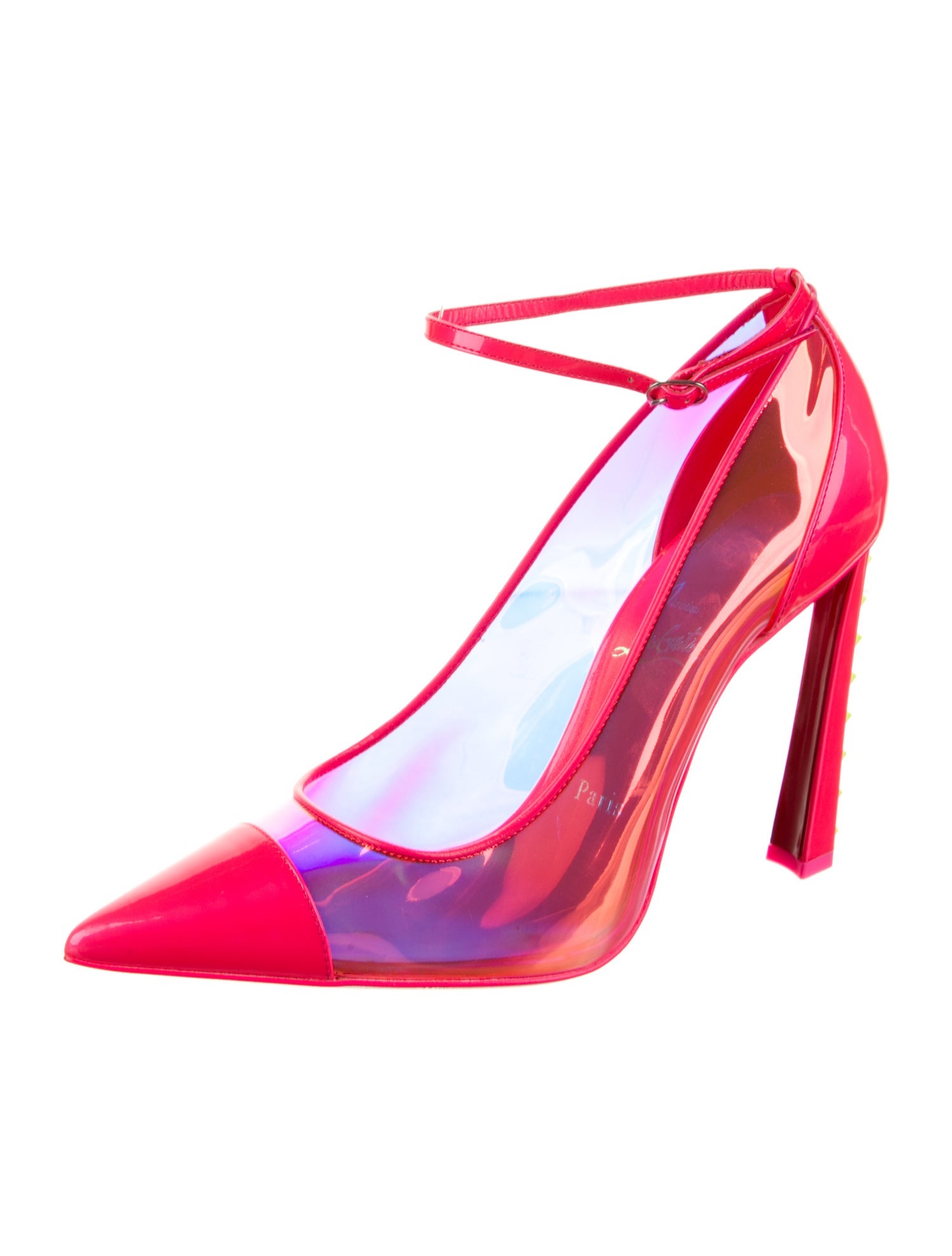 Christian Louboutin Spike Accents PVC Pumps