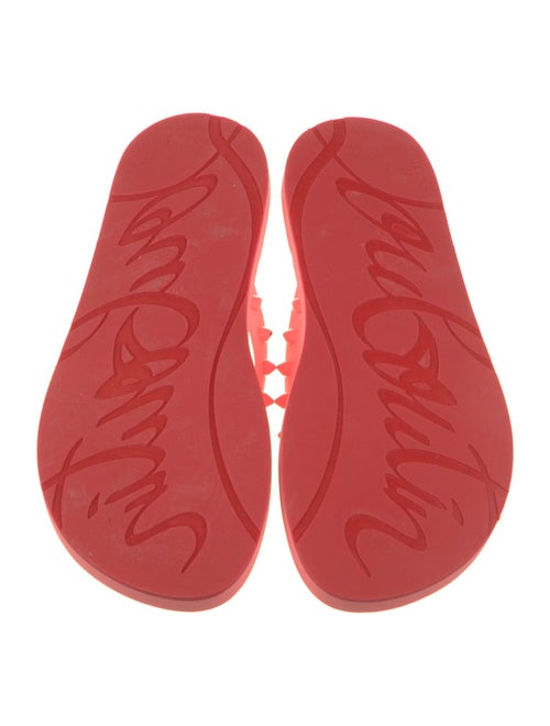 Christian Louboutin Rubber Studded Accents Flip Flops