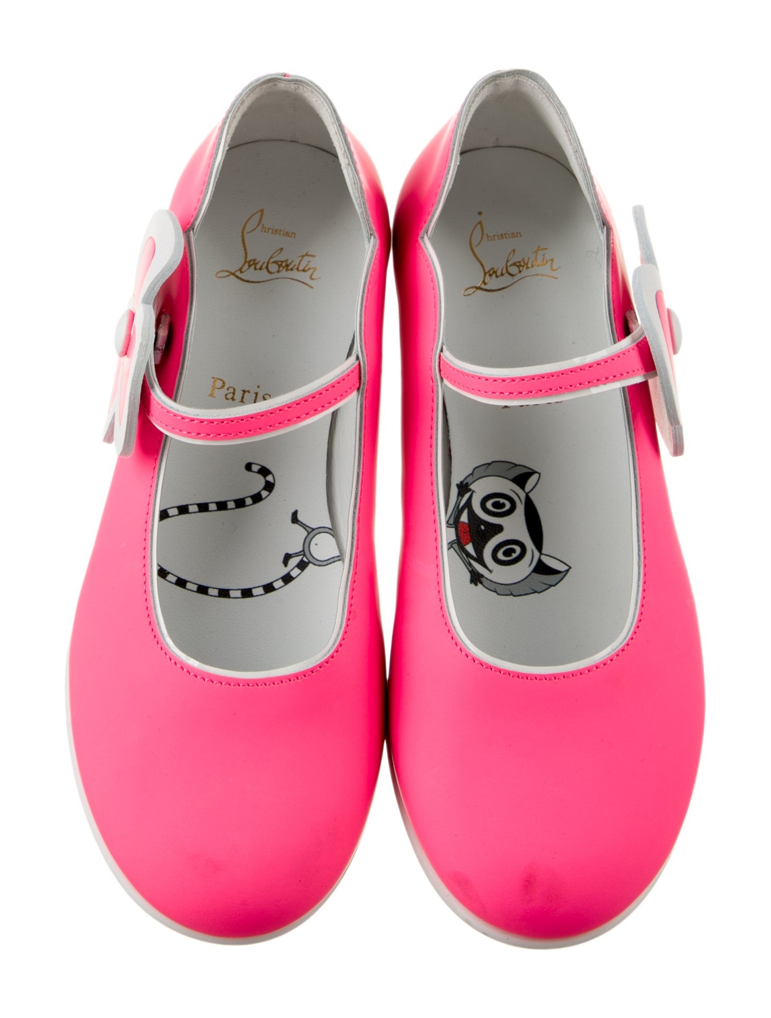 Christian Louboutin Girls' Leather Ballet Flats