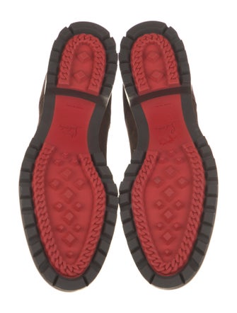 Christian Louboutin Suede Lace-Up Boots