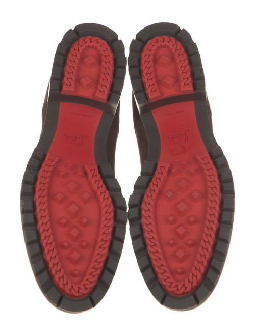Christian Louboutin Suede Lace-Up Boots