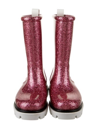 Christian Louboutin Girls' Glitter Rain Boots