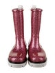 Christian Louboutin Girls' Glitter Rain Boots