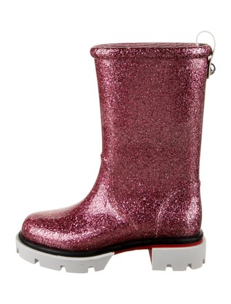 Christian Louboutin Girls' Glitter Rain Boots