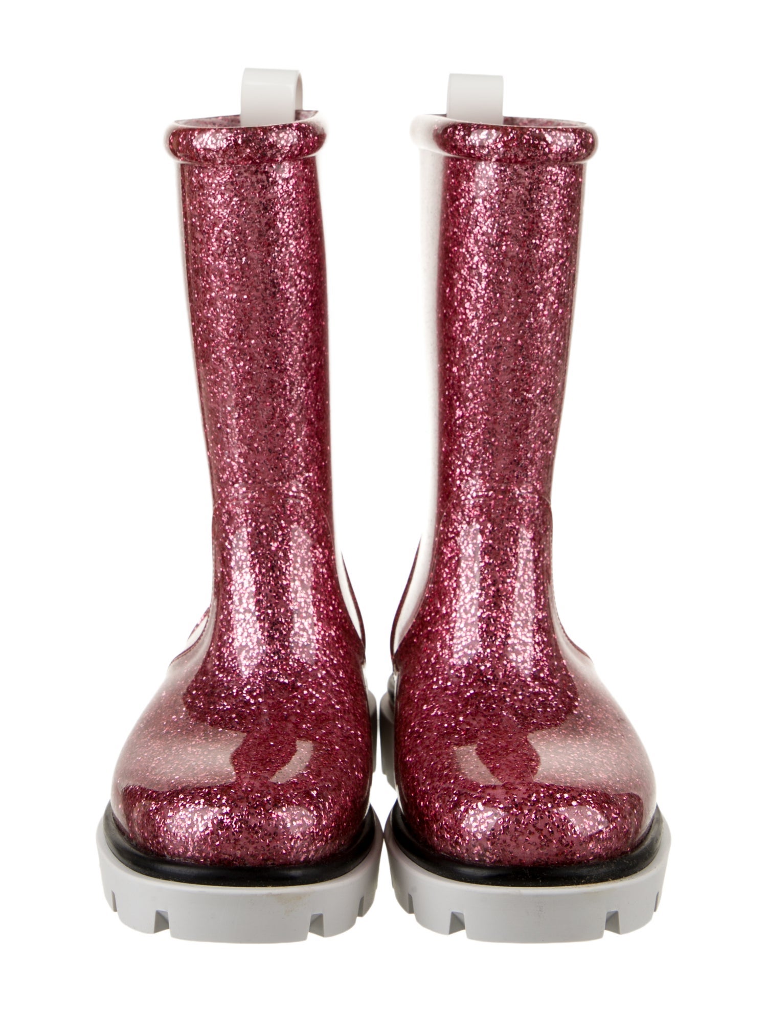 Christian Louboutin Girls' Glitter Rain Boots