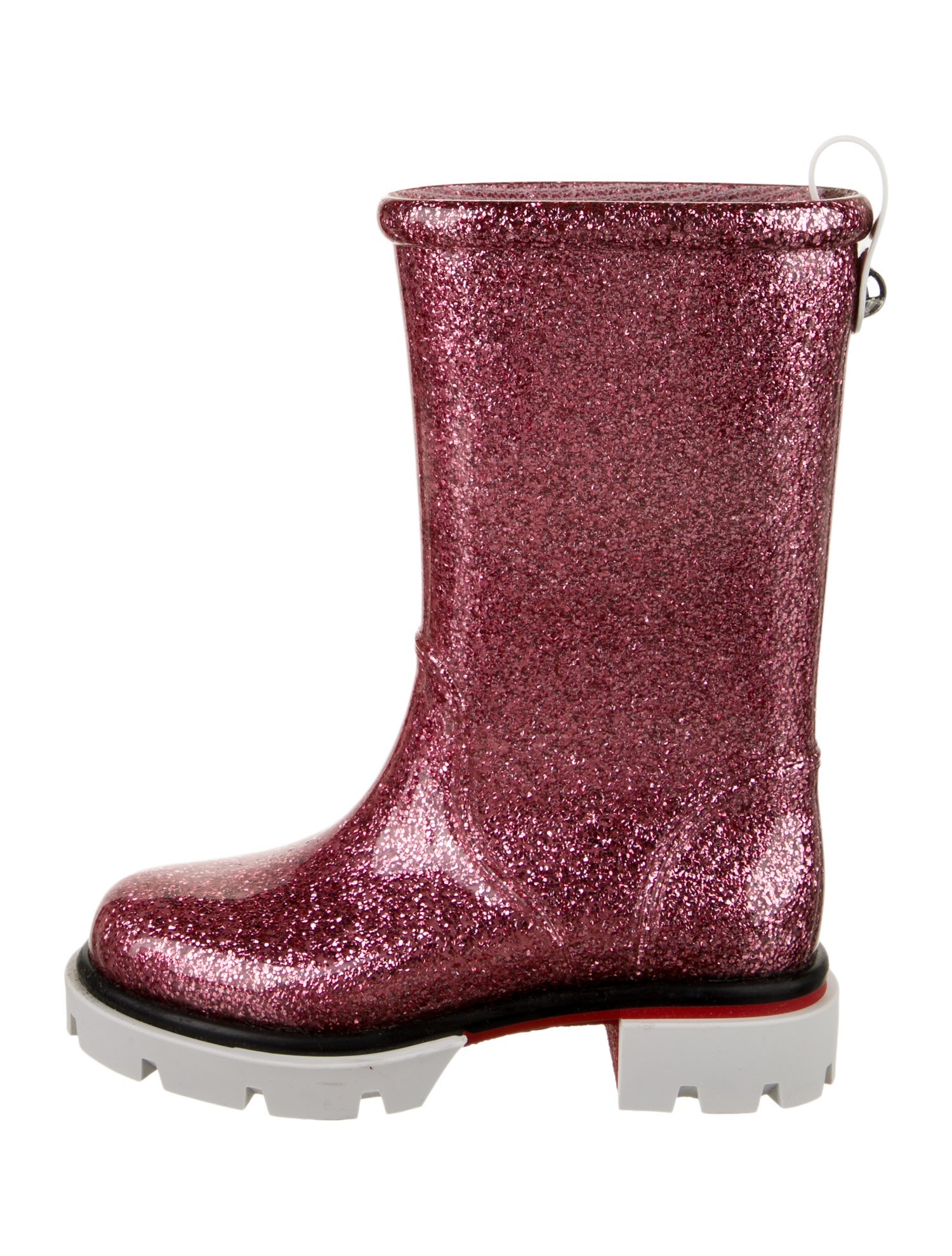 Christian Louboutin Girls' Glitter Rain Boots
