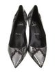 Christian Louboutin Embossed Leather Animal Print Pumps