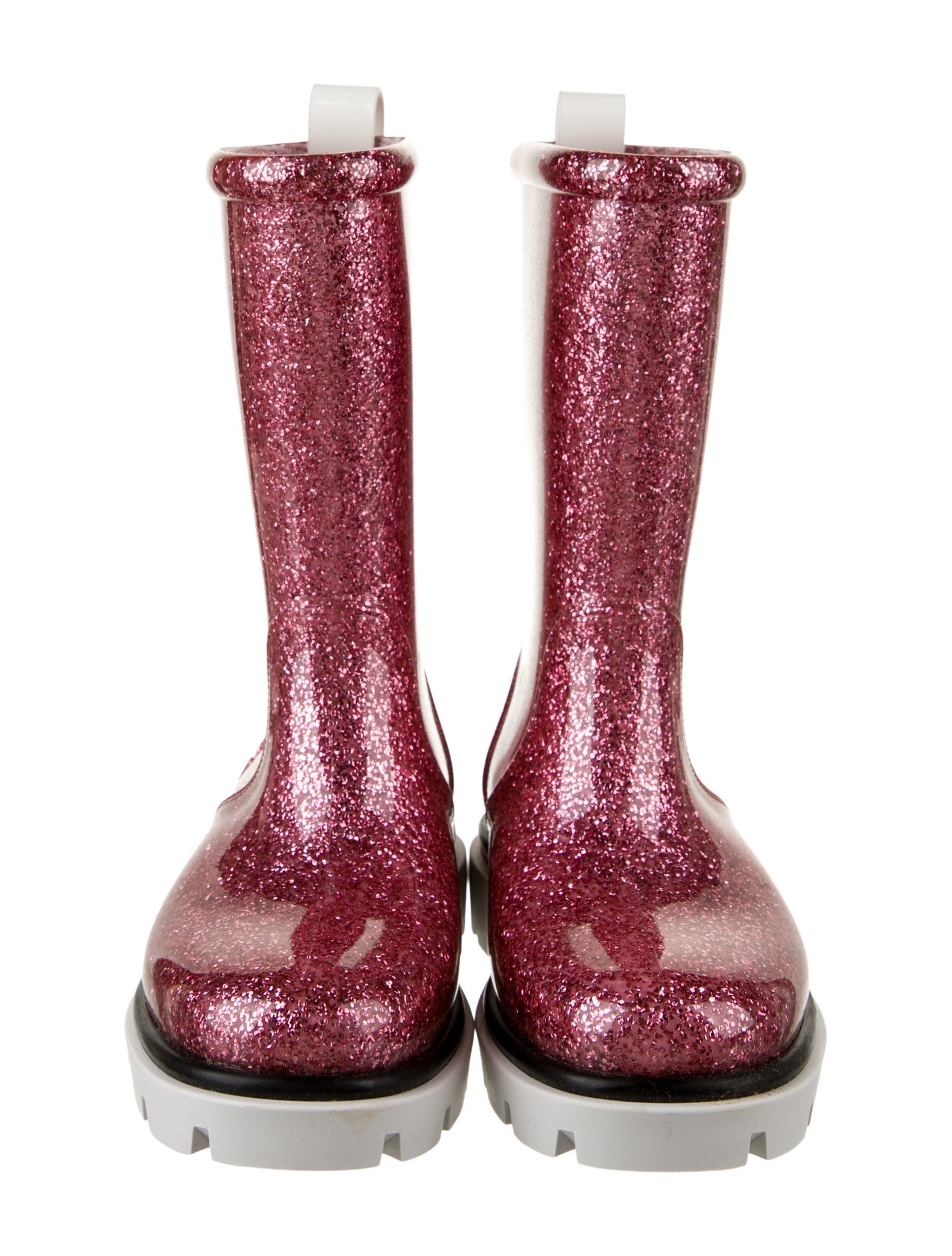 Christian Louboutin Girls' Glitter Rain Boots