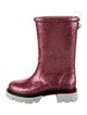 Christian Louboutin Girls' Glitter Rain Boots