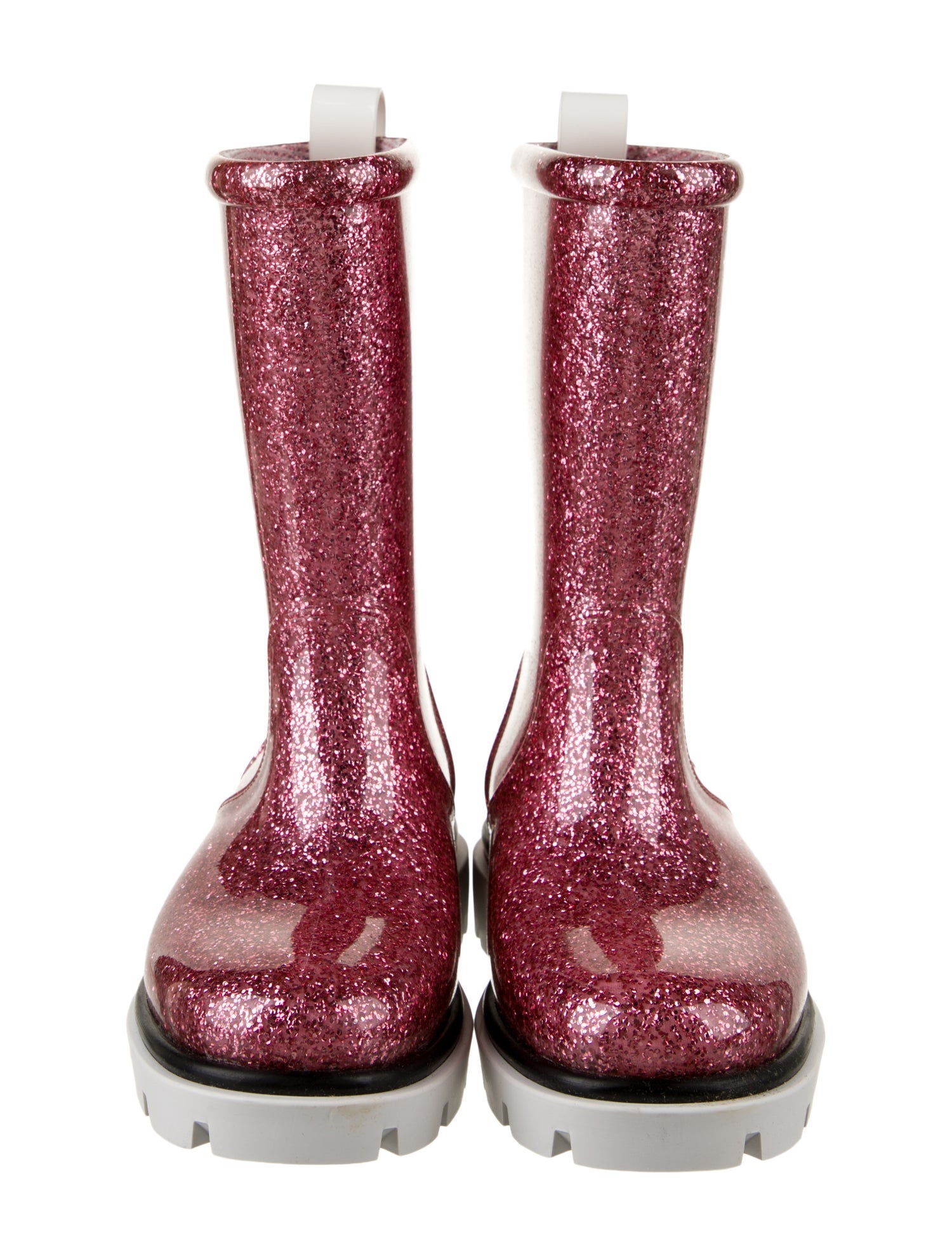 Christian Louboutin Girls' Glitter Rain Boots