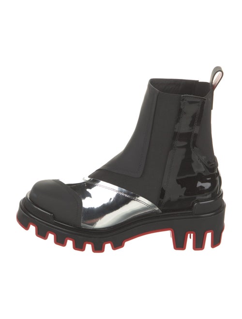Christian Louboutin Patent Leather Chelsea Boots
