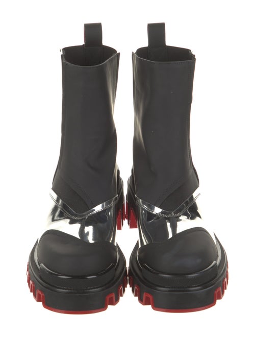 Christian Louboutin Patent Leather Chelsea Boots