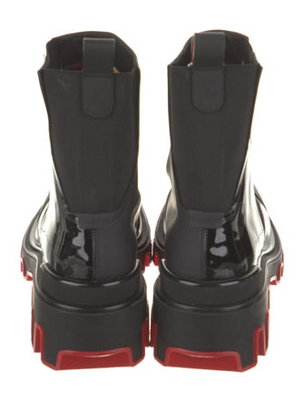 Christian Louboutin Patent Leather Chelsea Boots