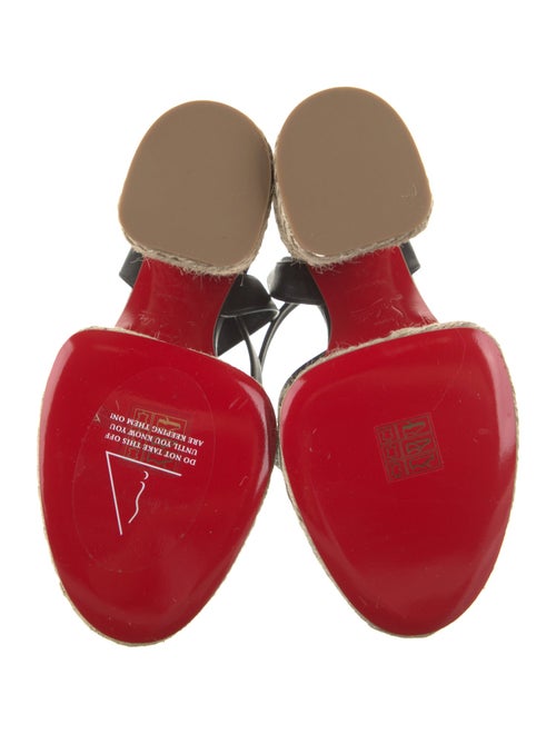 Christian Louboutin Leather Colorblock Pattern Espadrilles