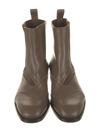 Christian Louboutin Embossed Leather Chelsea Boots