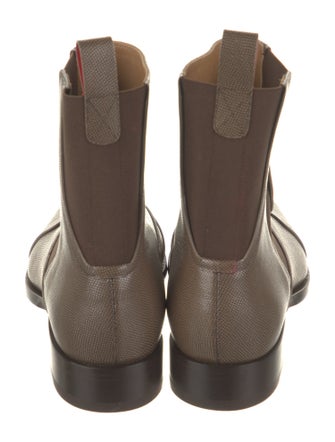 Christian Louboutin Embossed Leather Chelsea Boots