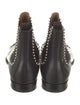 Christian Louboutin Leather Studded Accents Chelsea Boots