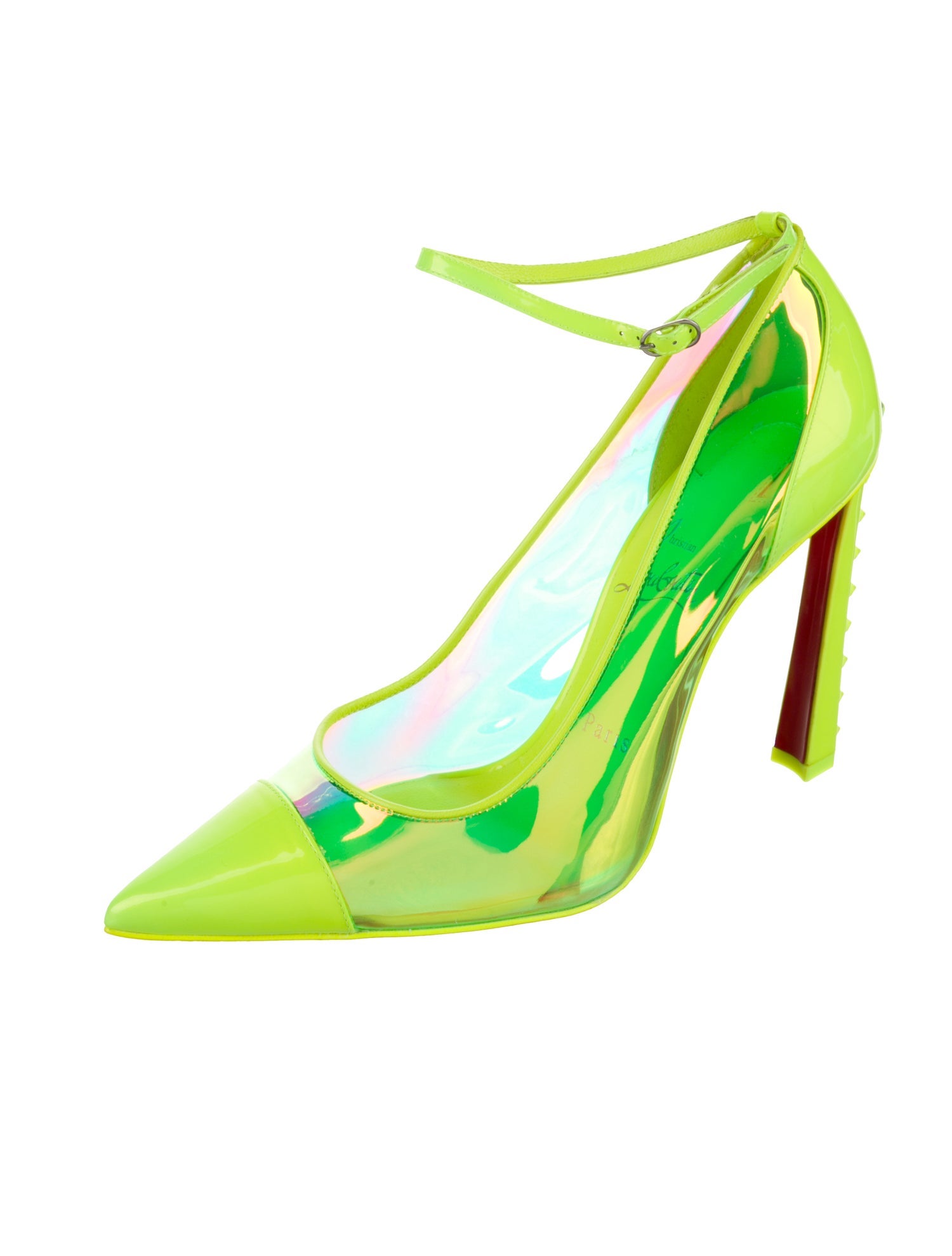 Christian Louboutin Spike Accents PVC Pumps