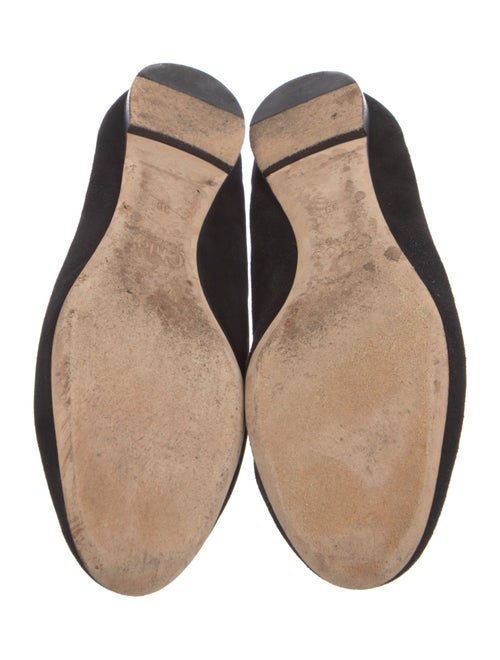 Chloé Suede Scalloped Accent Ballet Flats