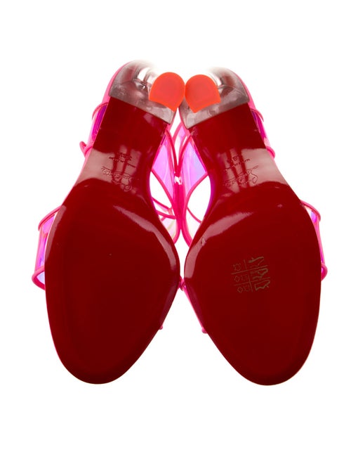 Christian Louboutin PVC Printed Slingback Sandals