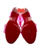 Christian Louboutin PVC Printed Slingback Sandals