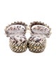 Christian Louboutin Canvas Animal Print Slides